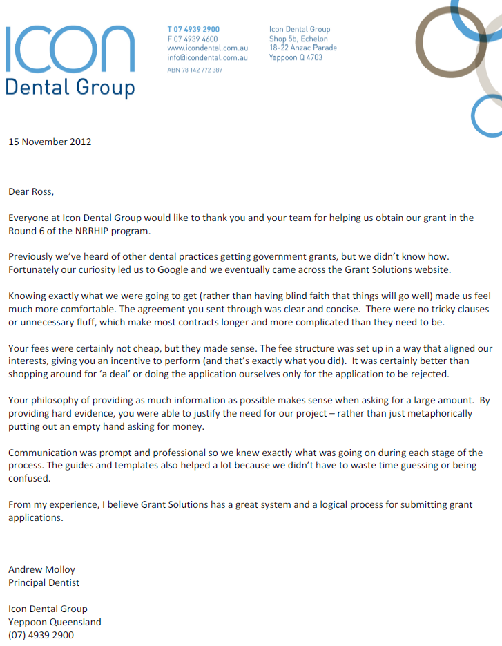 DRISS Icon Dental Testimonial